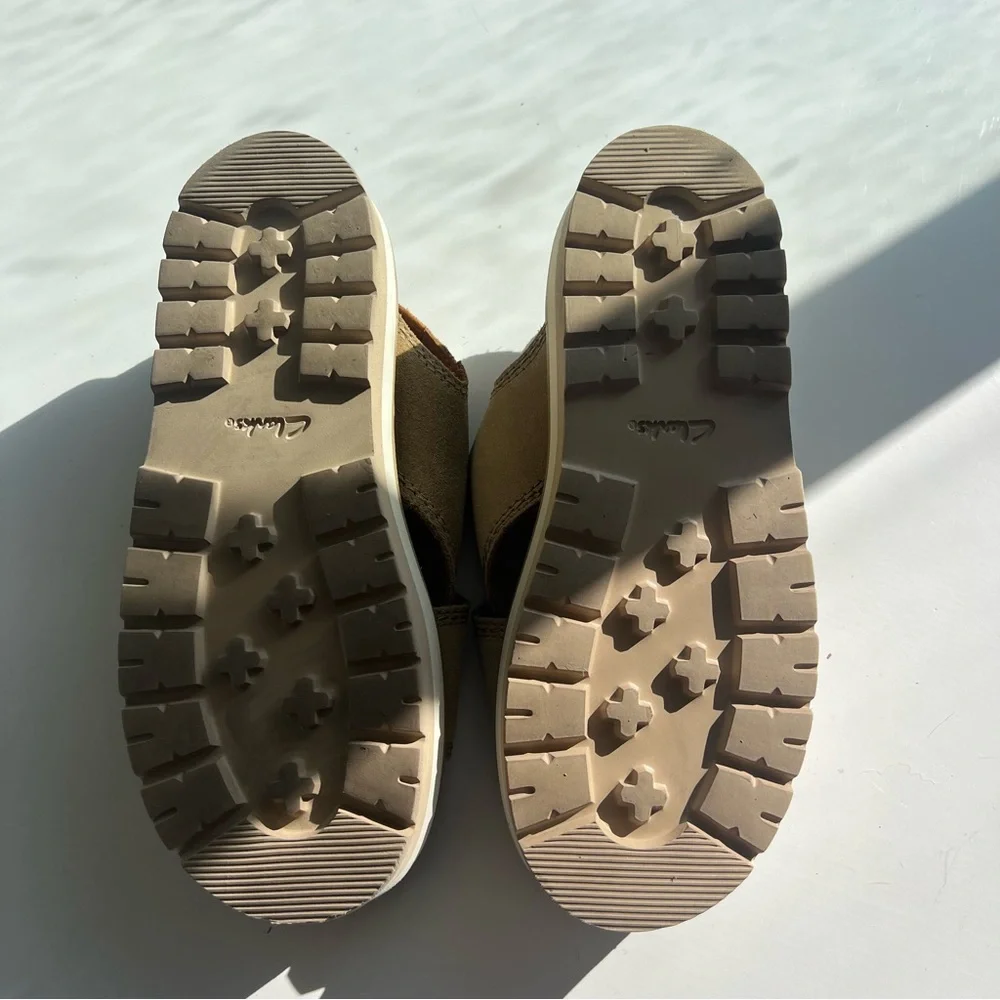 Clarks Orianna Roam Dark Sand Sable Fonce Tan Sandals Size 8.5 - Picture 13 of 16